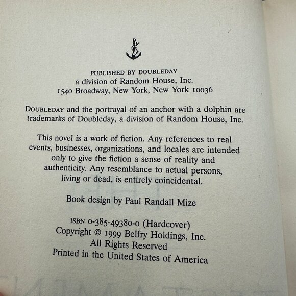 The Testament By John Grisham 1999 Hardcover Doubleday Fiction Novel - Picture 3 of 3